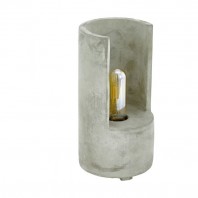 Eglo-Lynton T/L 1X40W E27 Table Light - Grey Concrete Small / Large 